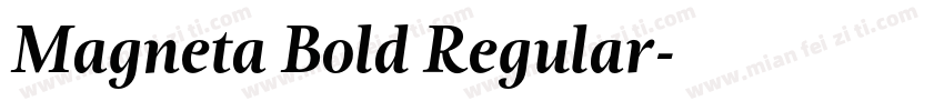 Magneta Bold Regular字体转换